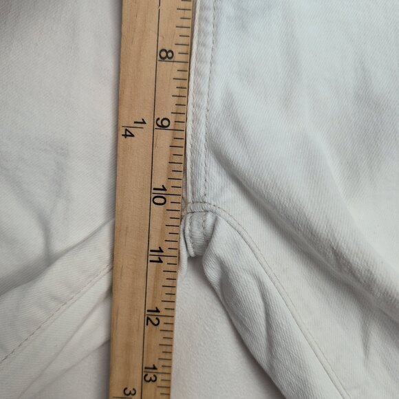 7 For All Mankind White Flare Wide Leg Jeans Sz 25 - Picture 11 of 12